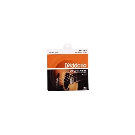 Encordado para Guitarra Acústica 10-47 D’ Addario EJ10